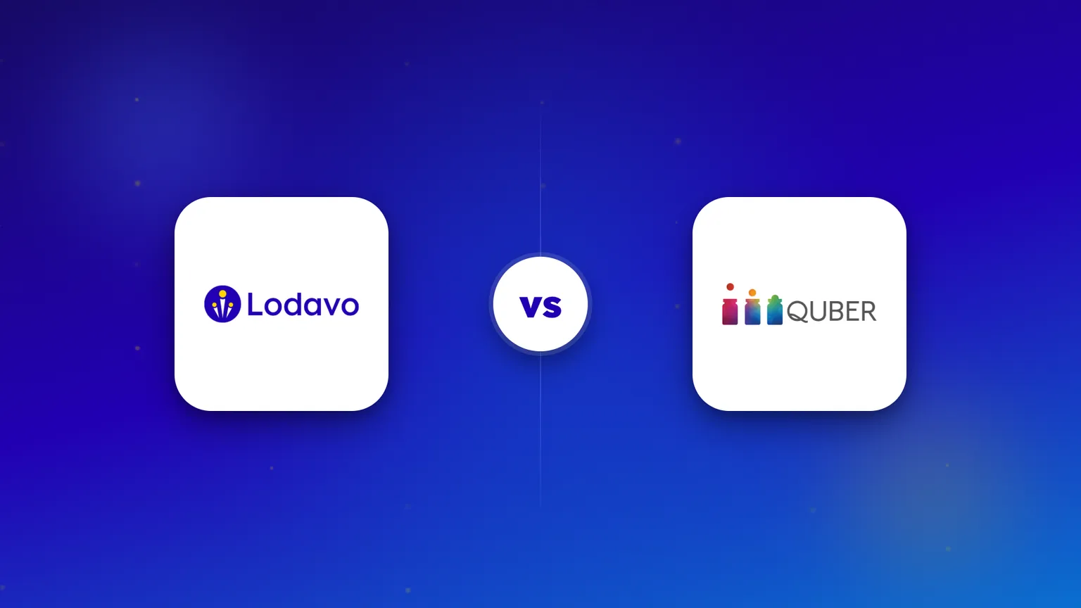 Les logos de Lodavo et de QUBER côte à côte dans une comparaison directe.