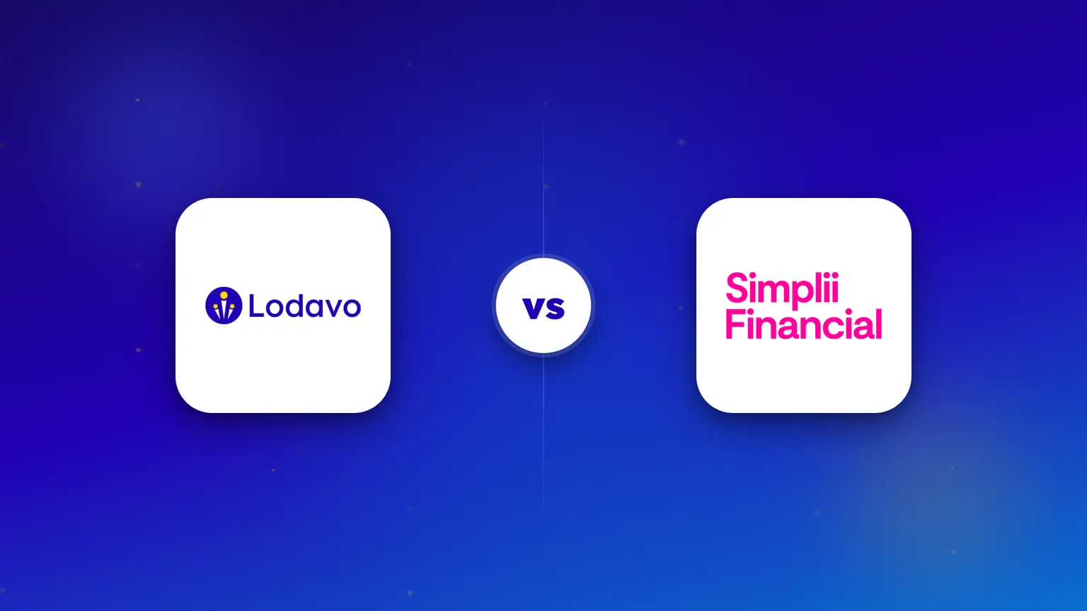 Les logos de Lodavo et de Simplii Financial côte à côte pour une comparaison directe.